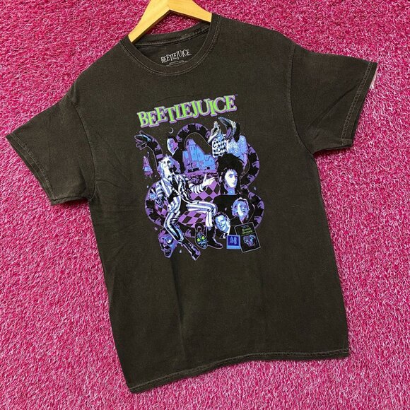Beetlejuice Collage Illustration Graphic Design T-Shirt S/M - Picture 3 of 4